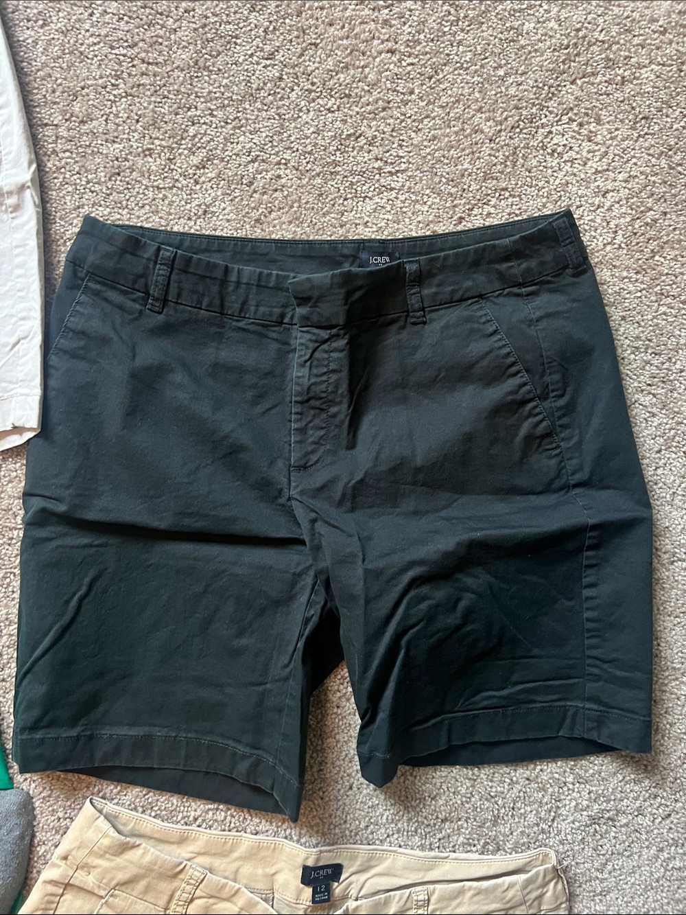 LOT 4 J Crew shorts women’s size 12. Khaki, black, grey & green - Picture 7 of 10